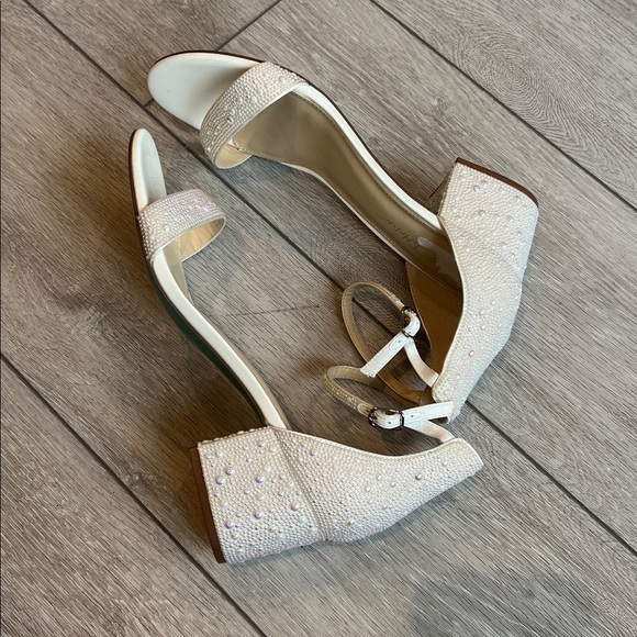 Betsey Johnson Pink and Silver Embellished Heels - Picture 8 of 10